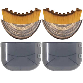 FLAHOLD Lymphatic Contour Face Brush grey front view