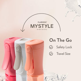 FLAIROSOL MyStyle Travel Spray Bottle compact size in hand