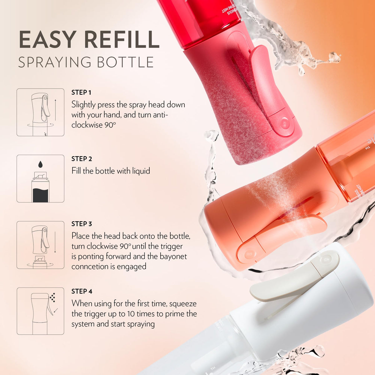 FLAIROSOL MyStyle Travel Spray Bottle stylish colour options