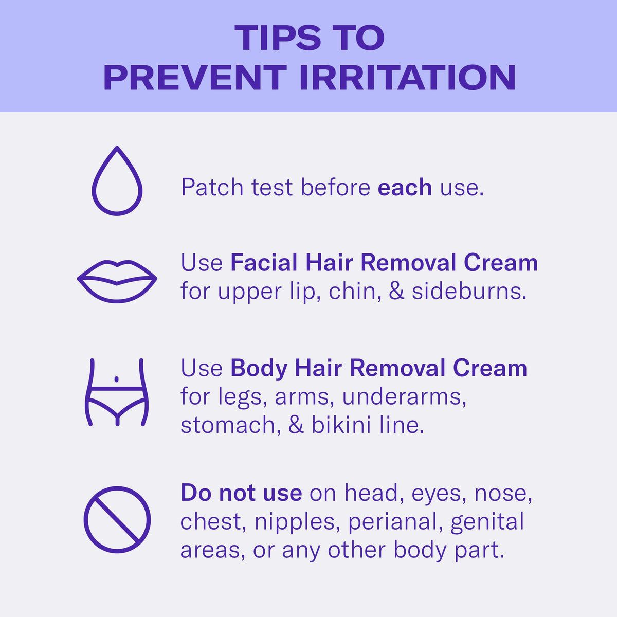 Flamingo Body Hair Removal Cream application instructions