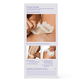 Flamingo Body Wax Strips in use on skin