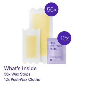 Flamingo Body Wax Strips instructions and packaging
