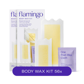 Flamingo Body Wax Strips Pack of 2 front view