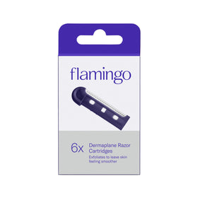 Flamingo Dermaplane Blades Refills packaging front view