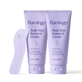 Flamingo Women's Body Hair Removal Cream 2 pack front view