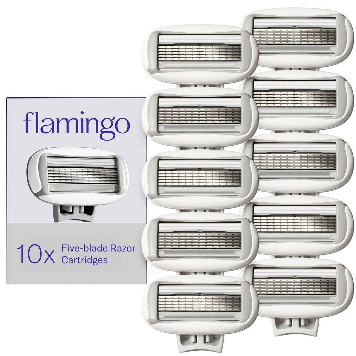 Flamingo Women's Razor Blade Refill Cartridges front view