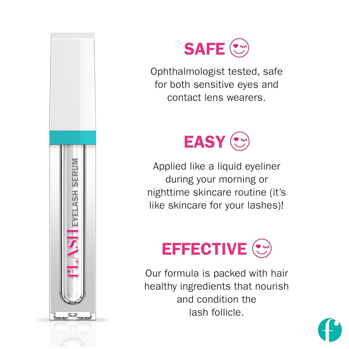FLASHSERUM Eyelash Serum packaging details