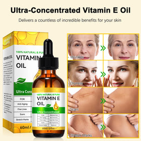 flasture Vitamin E Oil showing texture on hand