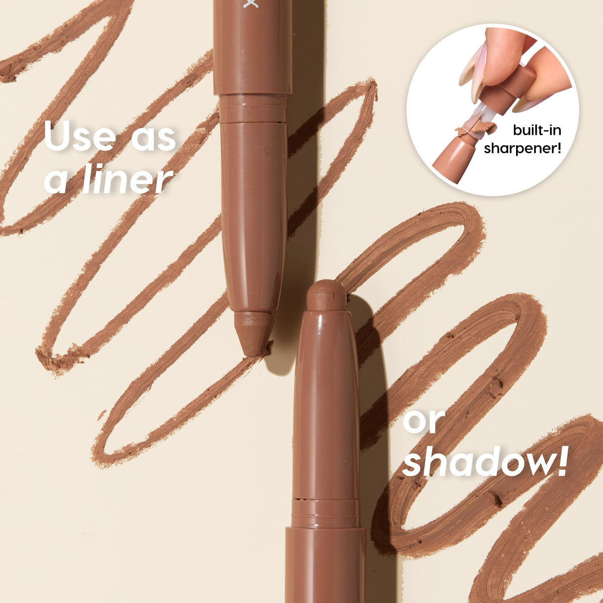 Flat lay of ColourPop Shadow Stix with makeup brushes
