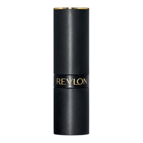 Flat lay of REVLON lipstick with makeup accessories