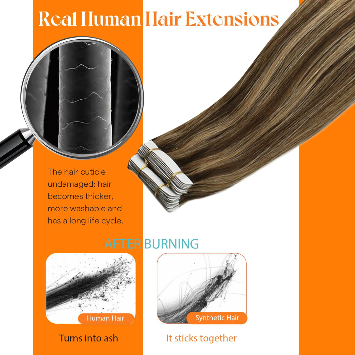 Flat lay of Sunny Hair Tape in Extensions with replacement strips