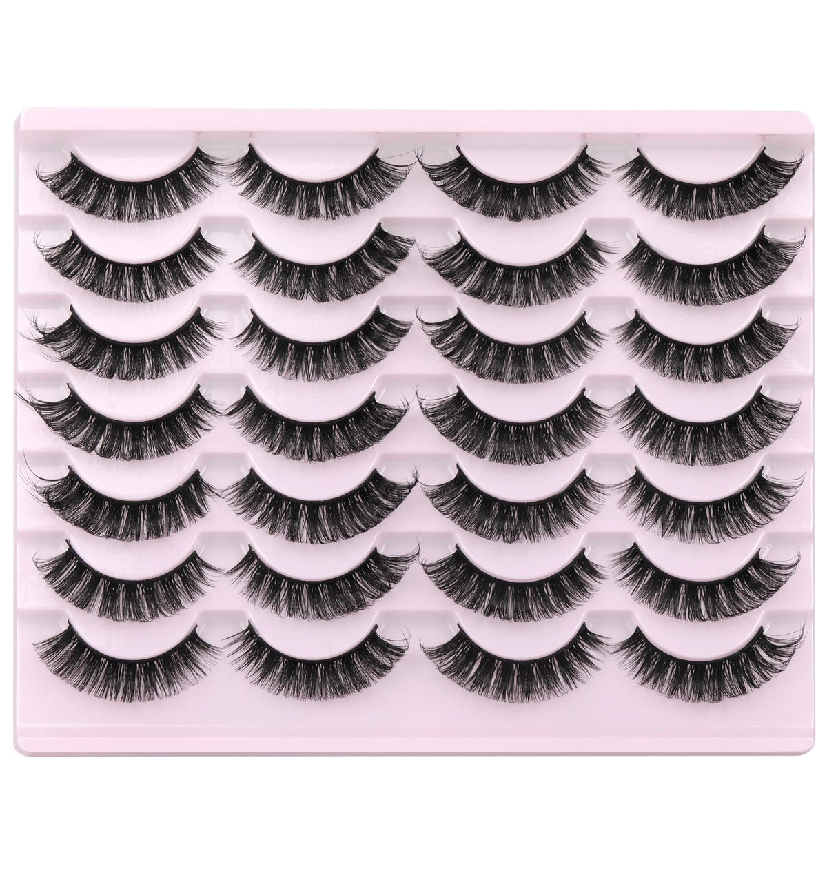 Flat lay of zanlufly False Eyelashes with makeup tools