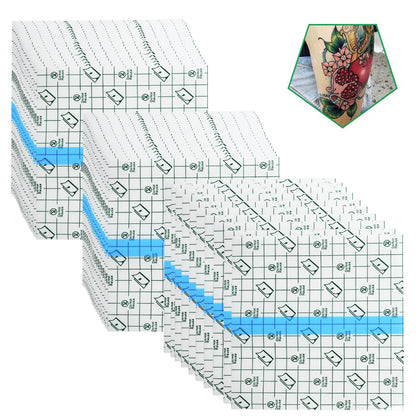 Flatoedu 50 Pieces 6x6 in Waterproof Adhesive Bandages front view
