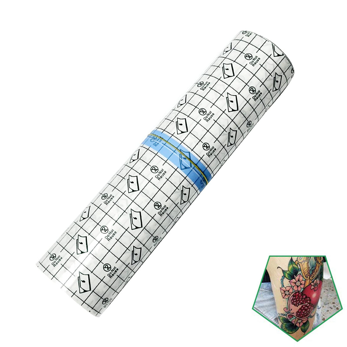 Flatoedu Tattoo Aftercare Bandage Roll 10" x 10 Yard front view