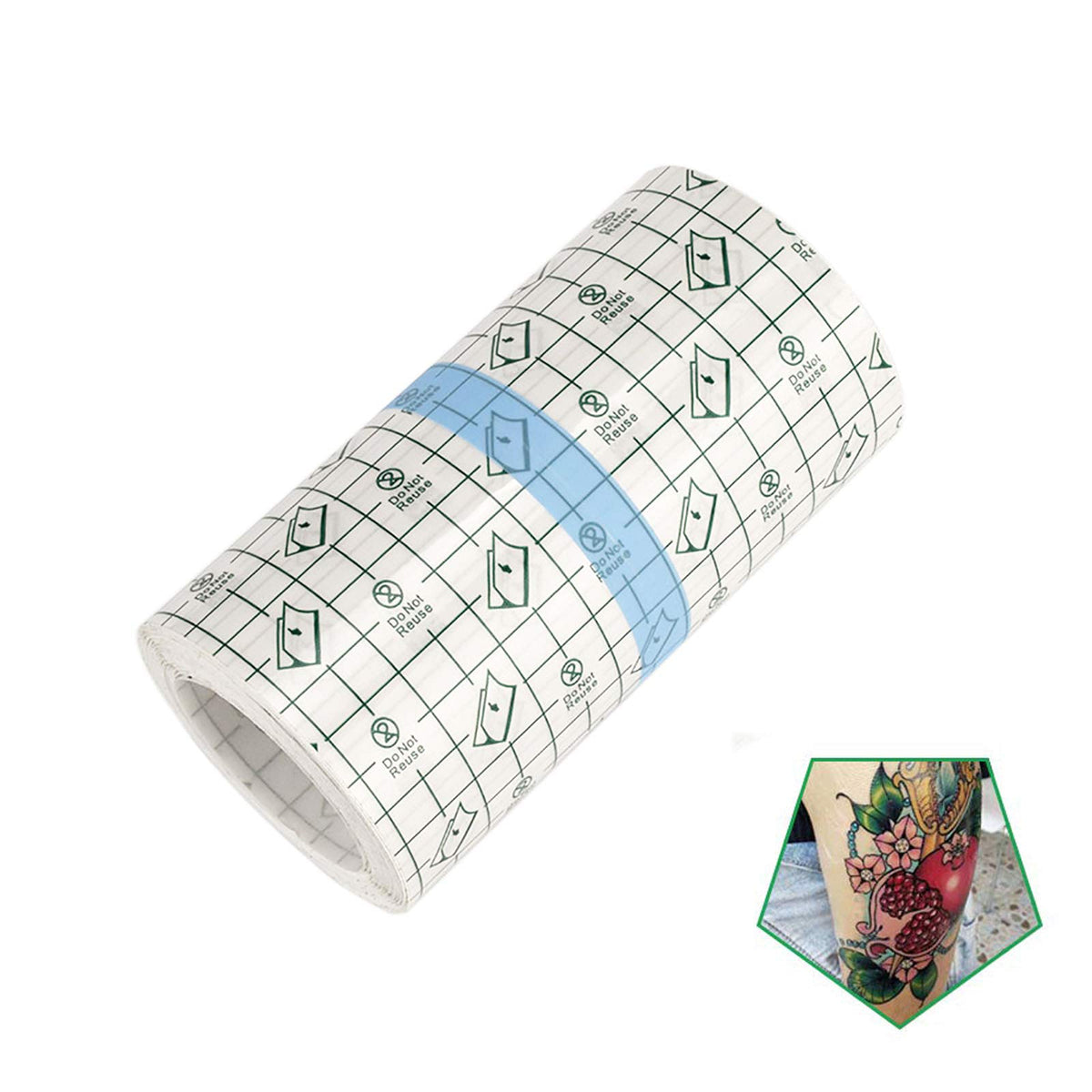 Flatoedu Tattoo Aftercare Bandage Roll 6" x 10 Yard front view