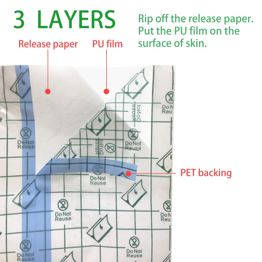 Flatoedu Tattoo Aftercare Bandage Roll showing moisture protection