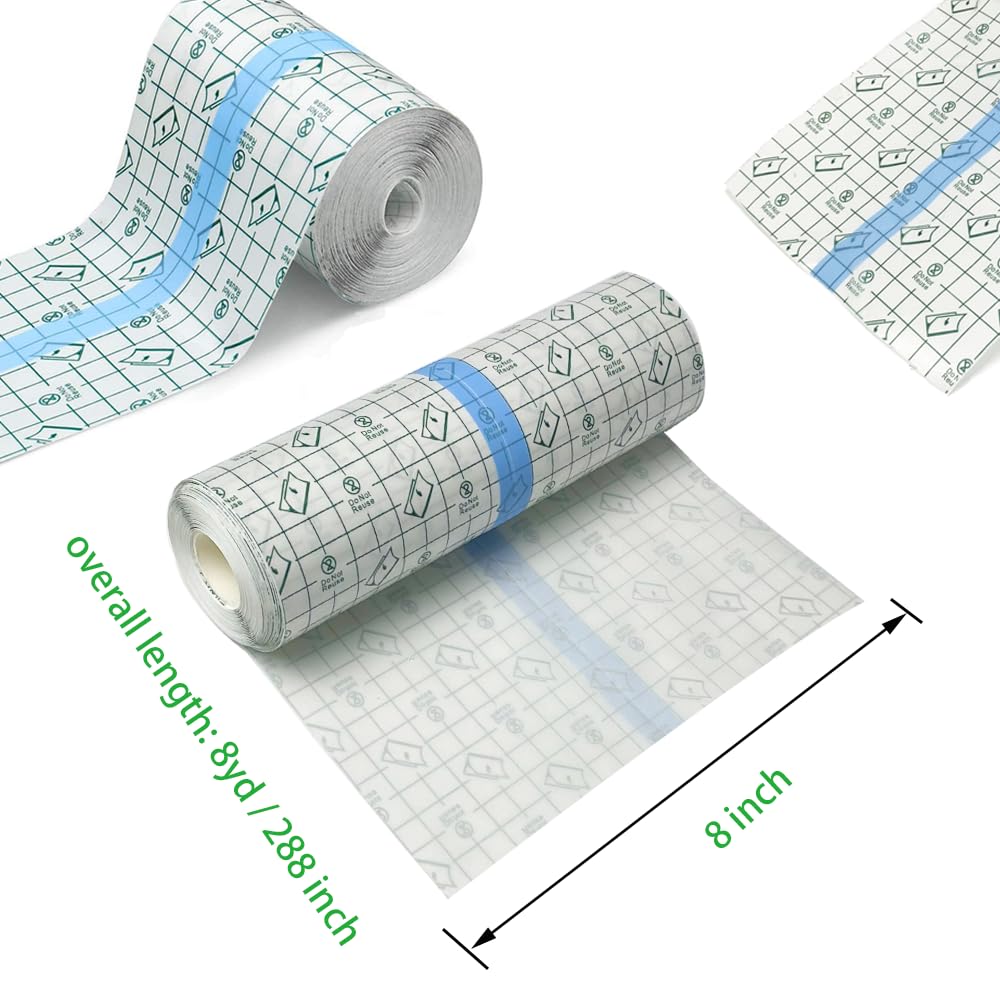 Flatoedu Tattoo Aftercare Bandage Roll size comparison