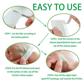 Flatoedu Tattoo Bandage Roll showing packaging details
