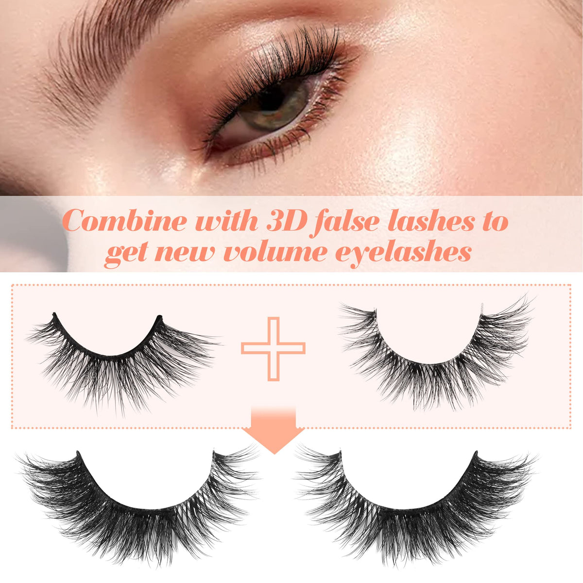 Flexible band of Newcally Half Lashes for easy application