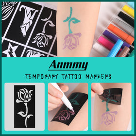 Flexible brush tip of Anmmy Temporary Tattoo Marker
