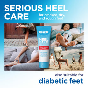 Flexitol Heel Balm application on feet