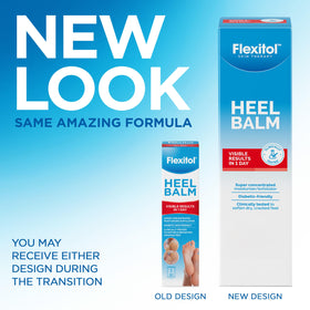 Flexitol Heel Balm tube showing 25% urea formula