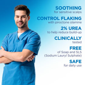 Flexitol Scalp Relief Shampoo & Conditioner 7.1 oz in a bathroom setting