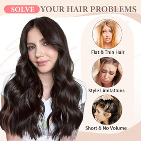Fliace Clip-In Hair Extensions 2.2 inches wide with 1 clip