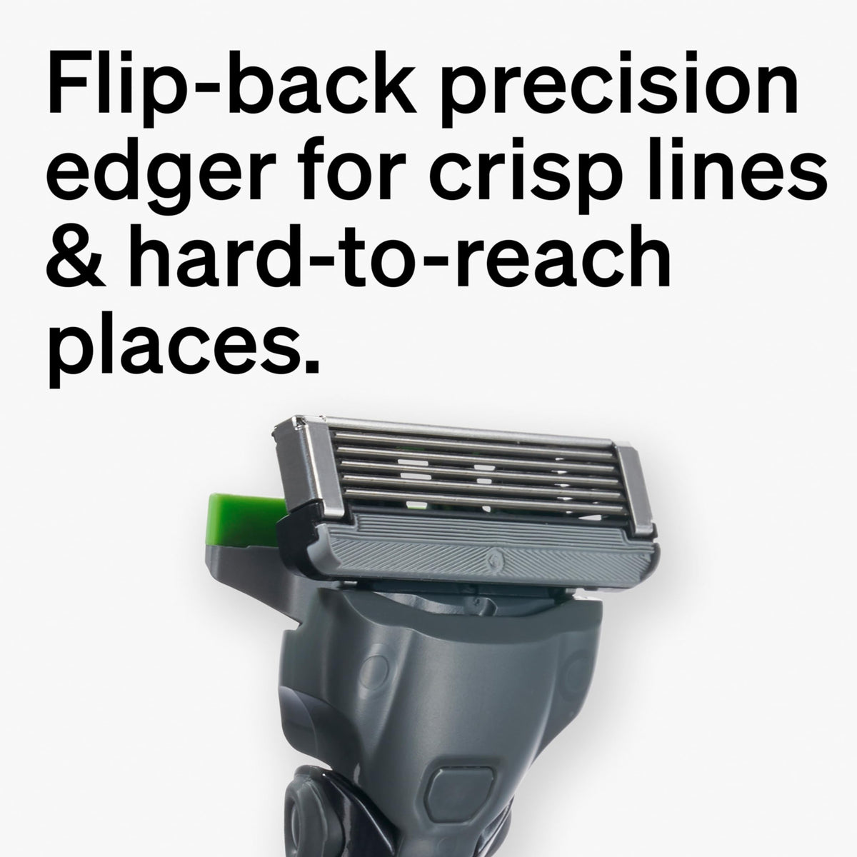 Flip Back Precision Edger feature of Schick Hydro Sensitive razor
