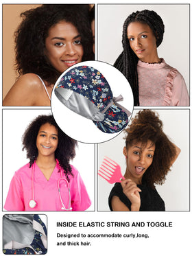 Floraltop scrub cap displayed on a flat surface with packaging