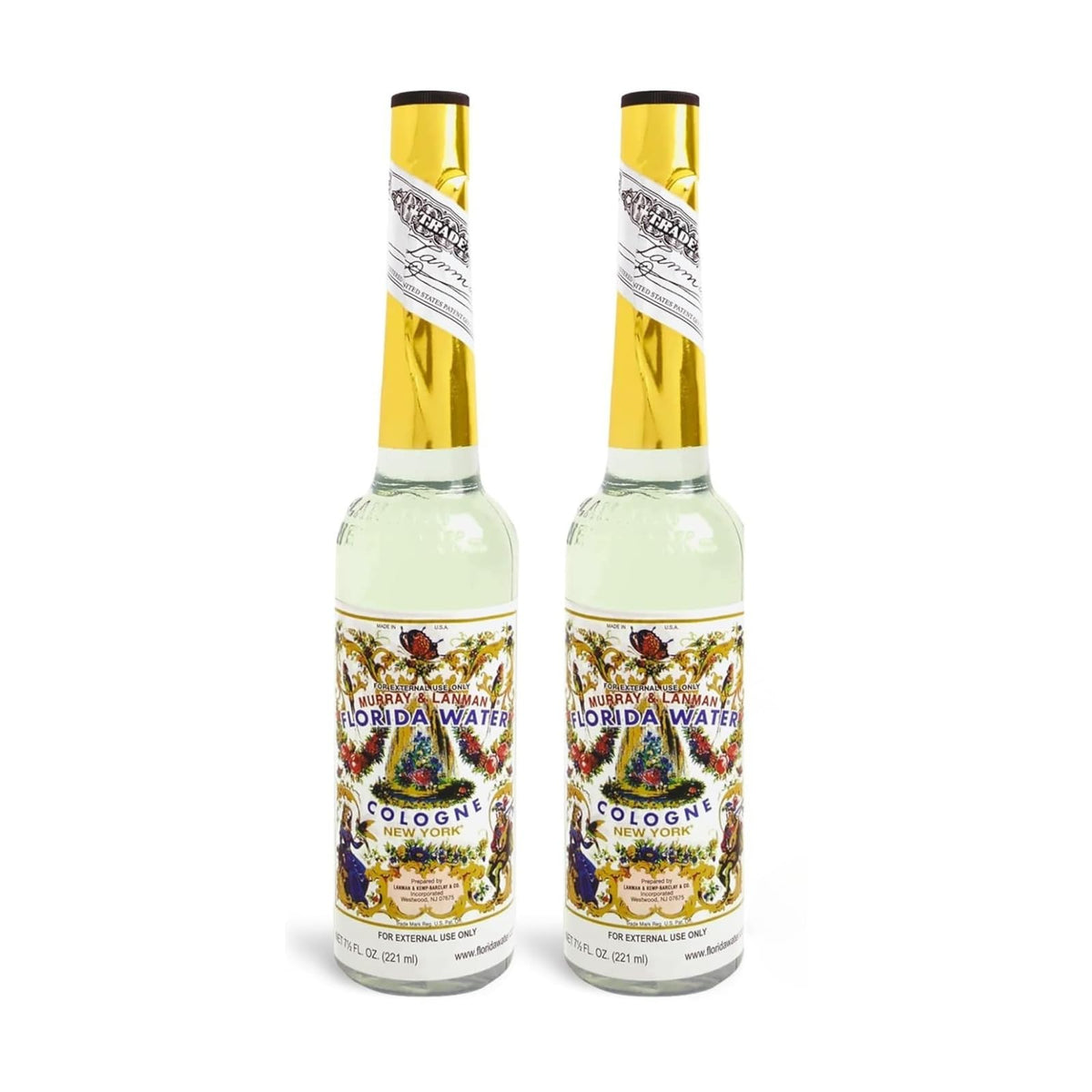 Florida Water After Shave Cologne 2-Pack 7.5 Fl Oz bottles front view