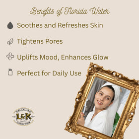 Florida Water After Shave Cologne application on skin