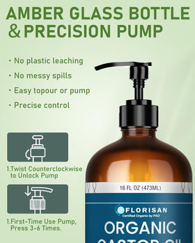 Florisan Organic Castor Oil with natural ingredients