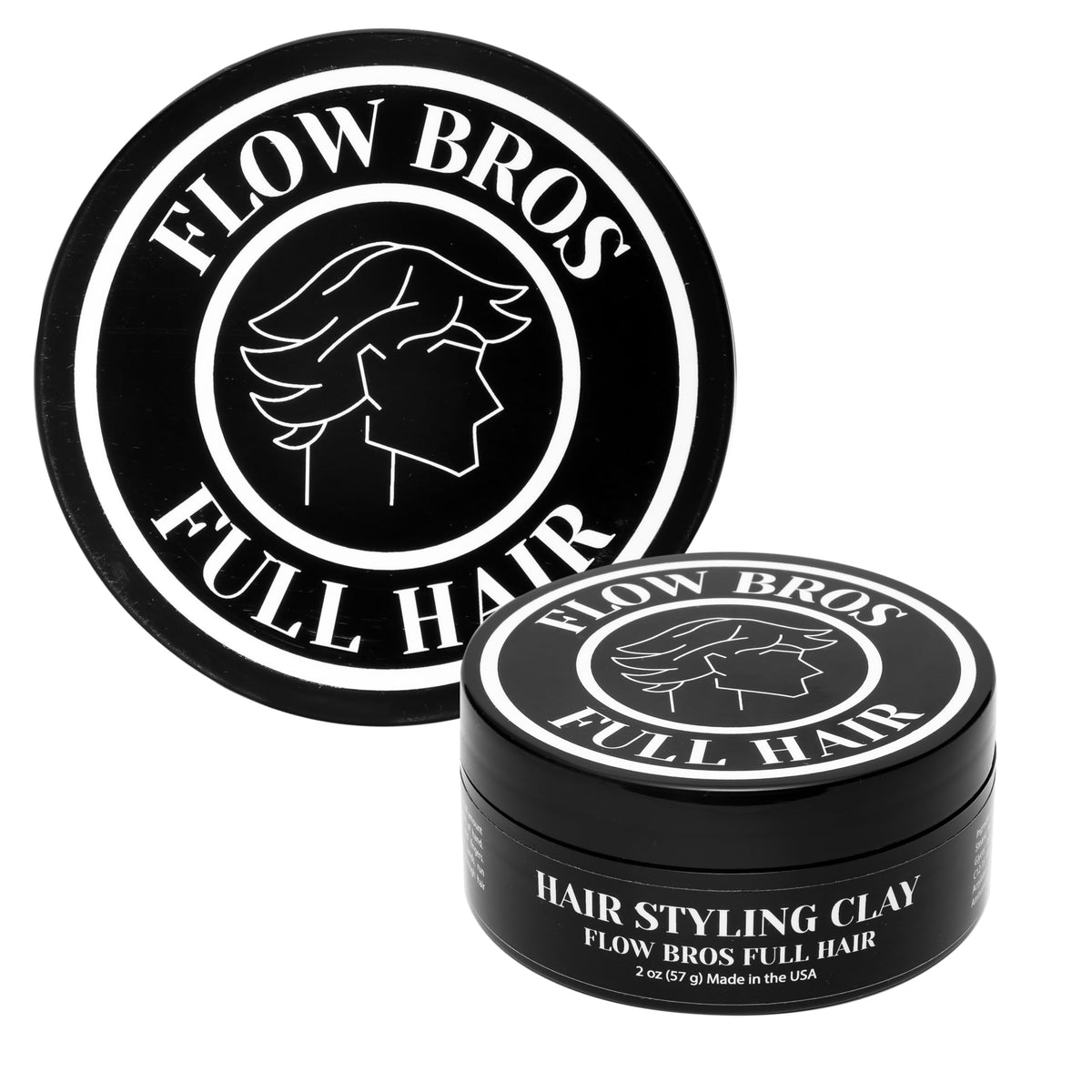 Flow Bros Men's Hair Clay showing consistency and texture