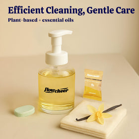 flowcheer Foaming Hand Soap Refill Tablets Vanilla scent close-up