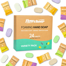 flowcheer Foaming Hand Soap Refill Tablets variety pack front view