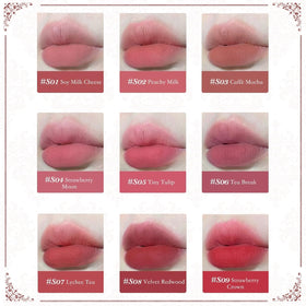 Flower Knows lip cream Rococo-inspired case side view
