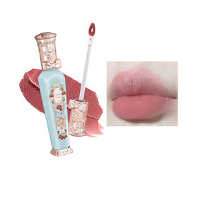 Flower Knows Strawberry Rococo Cloud Lip Cream front view with collectible case