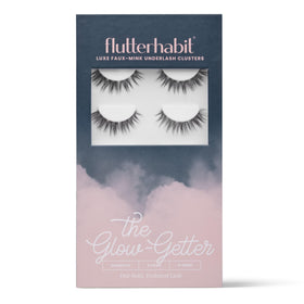 FlutterHabit Glow-Getter Lash Clusters front view with six sets