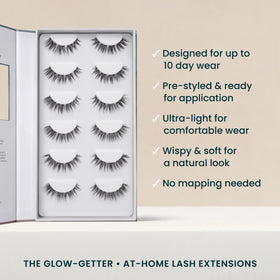 FlutterHabit Glow-Getter Lash Clusters showing different lengths