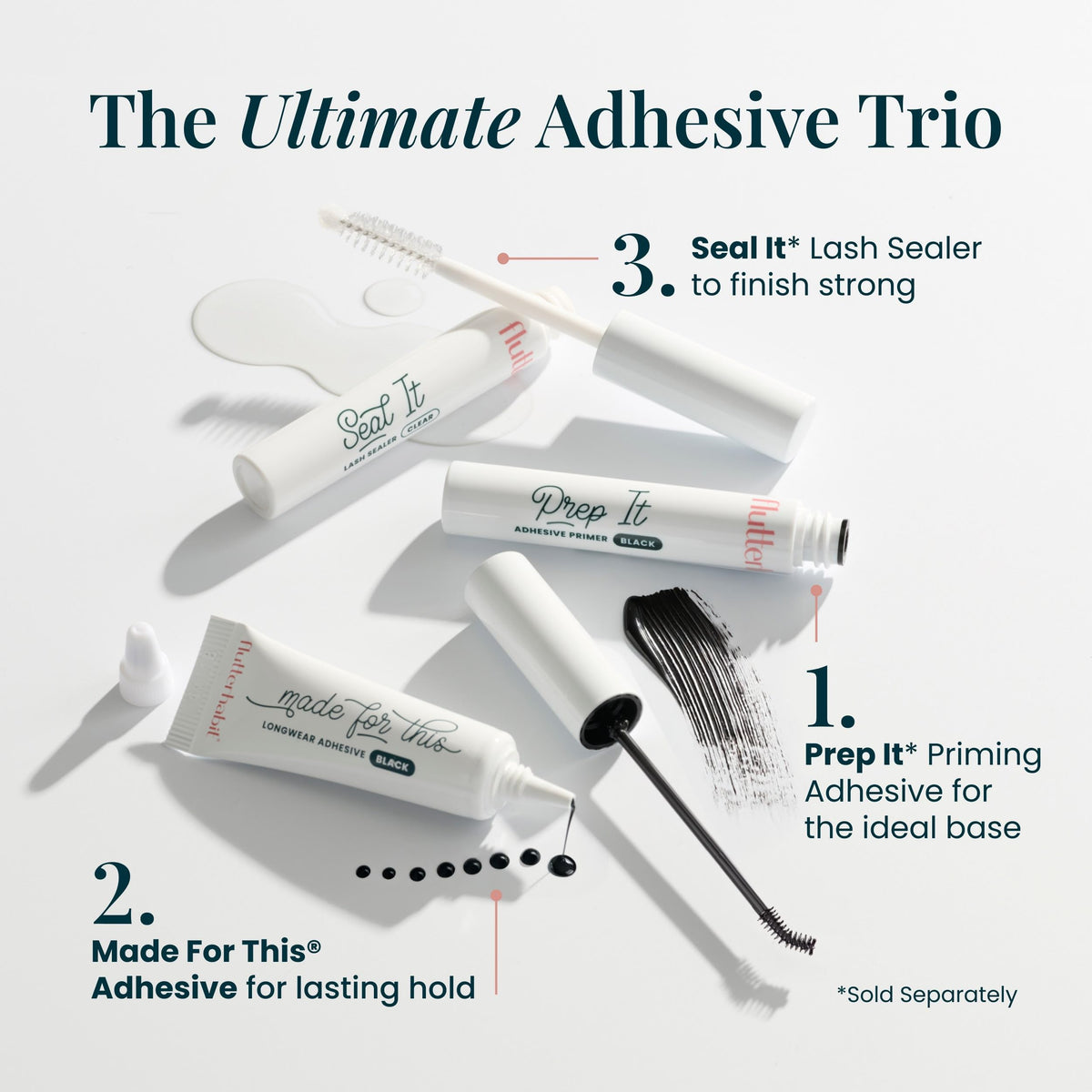 FlutterHabit Made for This Adhesive Clear in use