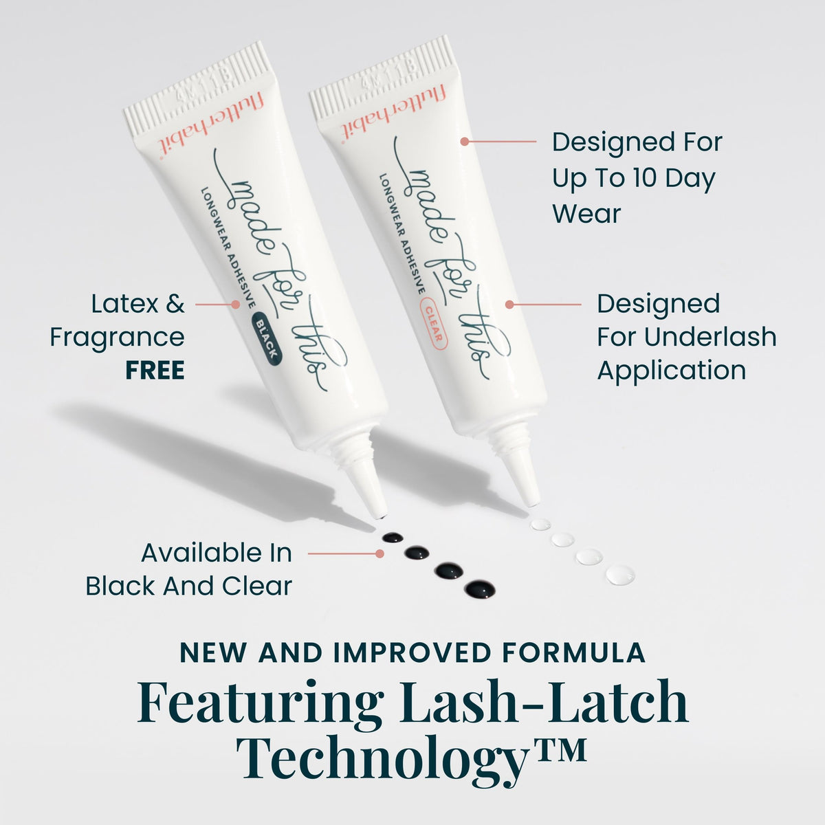 FlutterHabit Made for This Adhesive Clear packaging