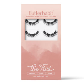 FlutterHabit The Flirt Natural Lashes front view with six sets