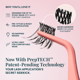 FlutterHabit Underlash Extensions clusters arranged in a row