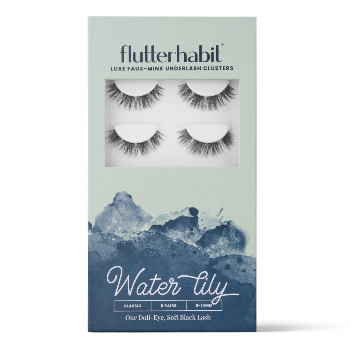 FlutterHabit Water Lily Lash Clusters pack front view