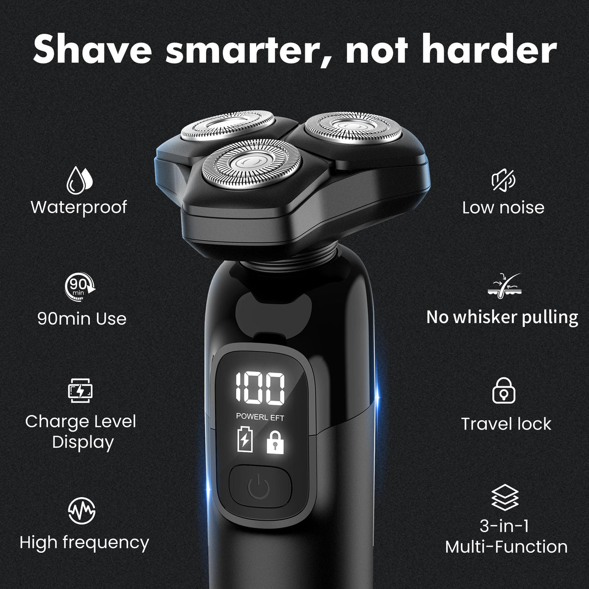 Flynth Electric Razor packaging with product details