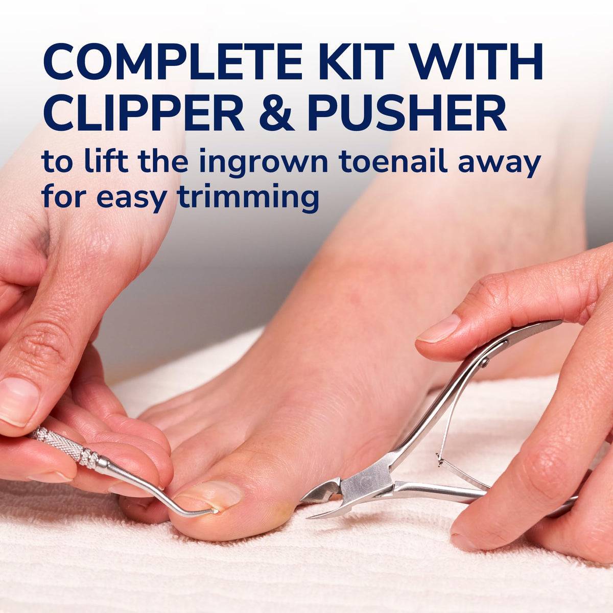 Foam ring and bandage included in Dr. Scholl's kit