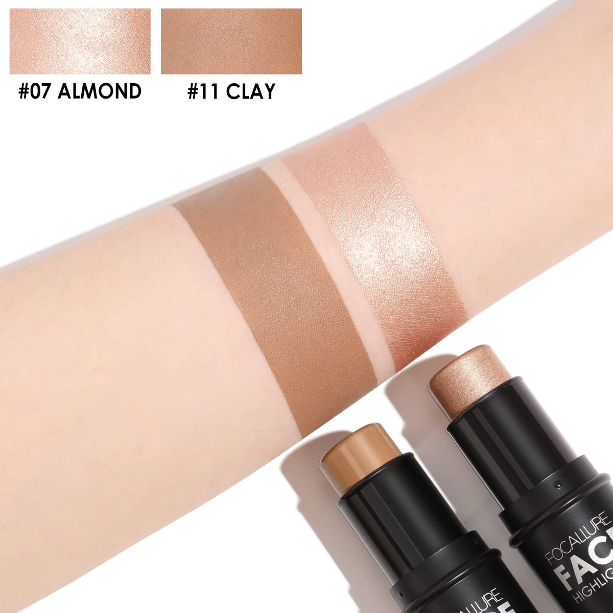 FOCALLURE contour stick applied on skin