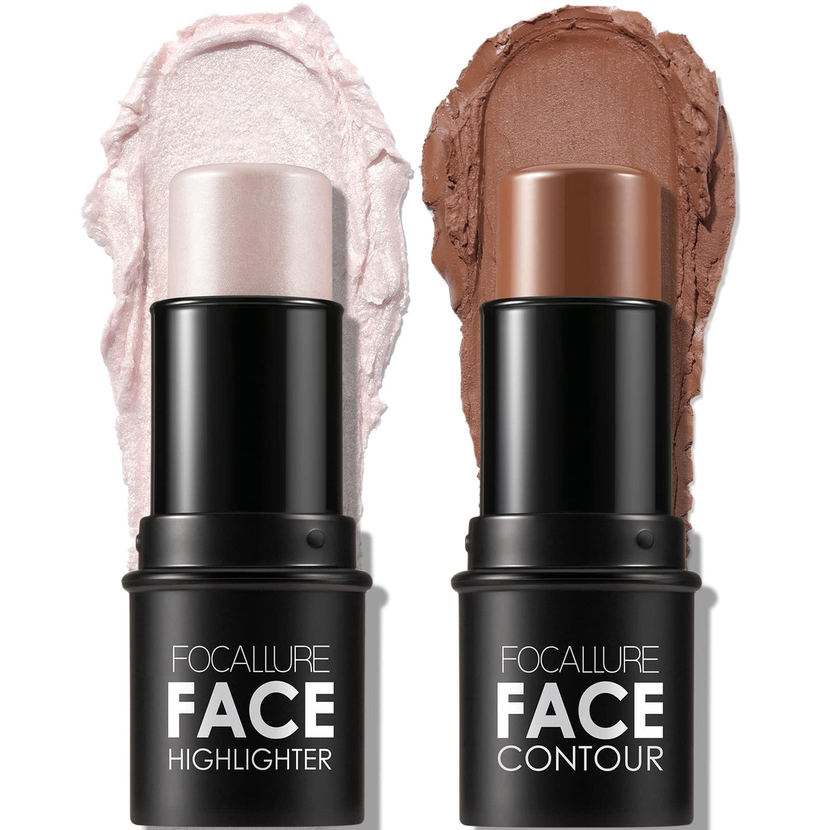 FOCALLURE contour stick set including highlighter and bronzer