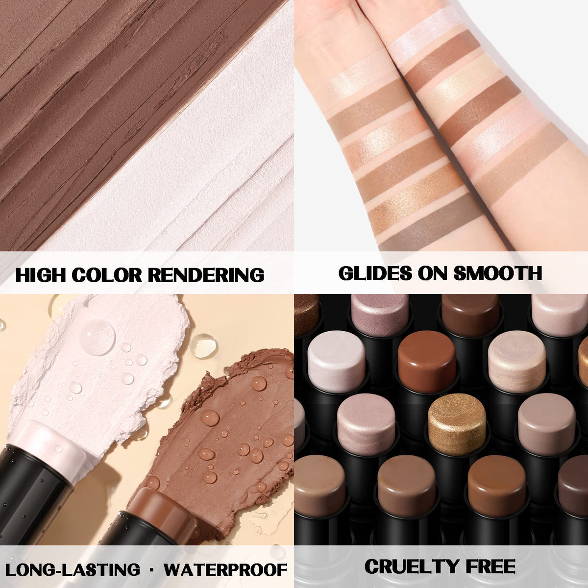 FOCALLURE contour stick set packaging and contents